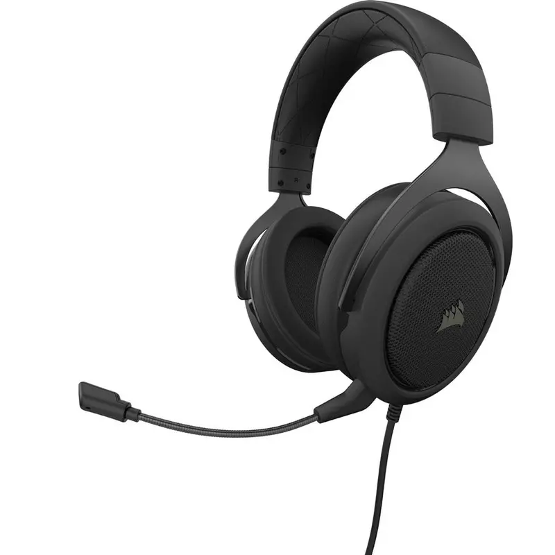 Corsair Hs50 Pro Carbon Stereo Gaming Headset – Lightweight Comfort Design For Pc And Console 1