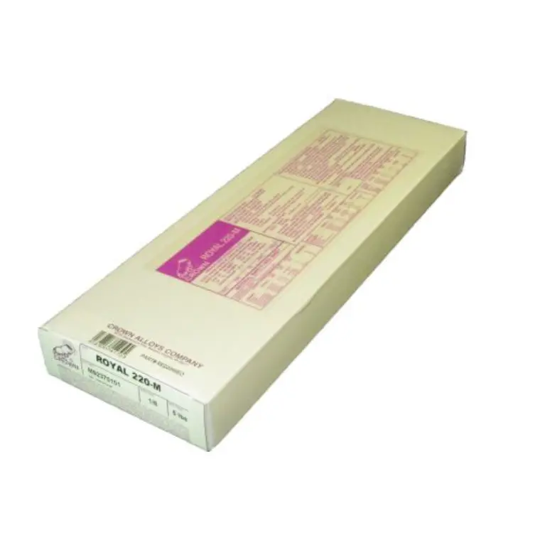 Crown Alloys Royal 220-M Mild Steel Stick Electrode – 1/8" Diameter, 5 Lb Box (Re220M/Eo) 1