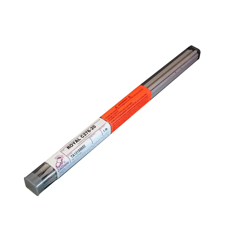 Crown Alloys Royal C276-20 Hastelloy Smaw Electrode – 1/8", 1 Lb Tube (Rec276/Eo-Bp) 1
