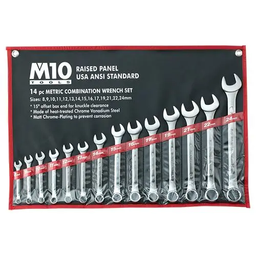 Crs-M0824-14Gts 14-Piece Din-Standard Combination Wrench Set – M10, 8–24 Mm 1
