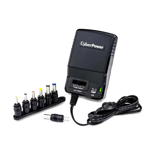 Cyberpower Cpuac1U1300: Adjustable 3–12V Universal Ac Adapter With 7-Tip Compatibility 1