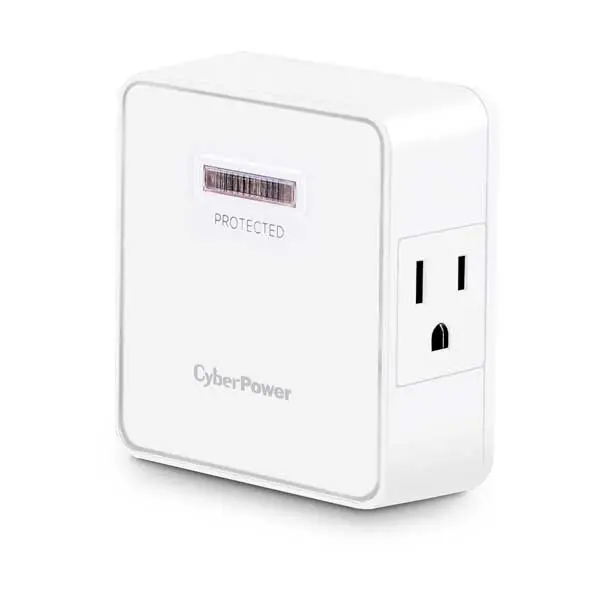 Cyberpower Ht200W Home Office Surge Protector – 1500-Joule Protection, Compact Design 1