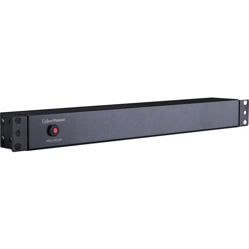 Cyberpower Pdu15B12R 12-Outlet 1U Rackmount Pdu – 120V, 15A, 15-Foot Cord 1