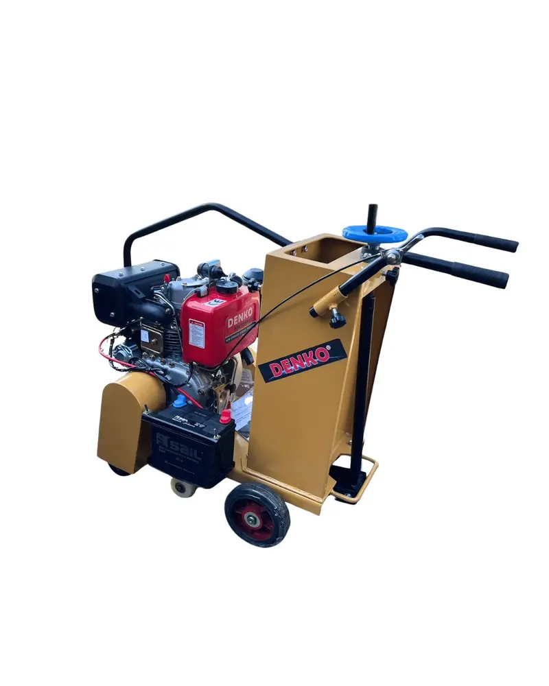 Denko Ccm-Hcc-18A-D Road Cutter – 16-Inch Diesel-Powered Concrete Saw With Battery Start 1