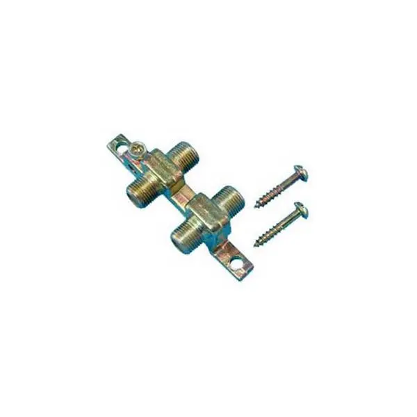 Dual-Port Grounding Block For Matv, Catv, And Satv Systems 1