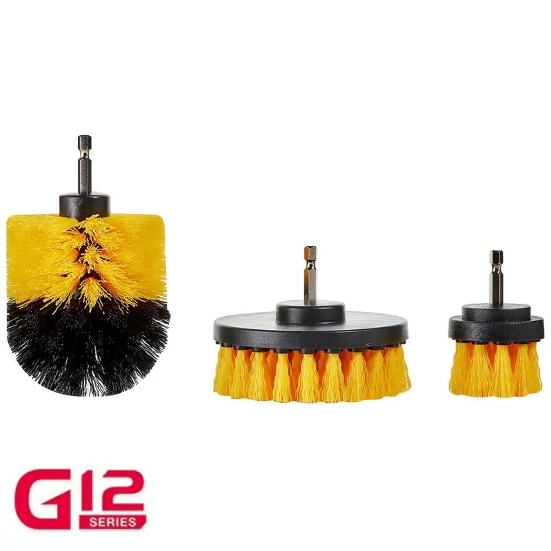 Durofix G12 3-Piece Drill Brush Cleaning Set – Heavy-Duty Power Scrubbing Kit 1