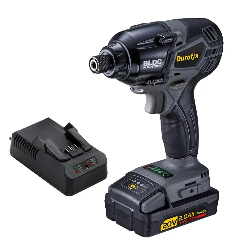 Durofix Ri20173-Pm P20 20V Cordless Brushless Impact Driver Kit – 1/4" Hex, 162 Ft-Lbs 1