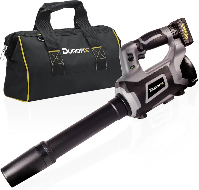 Durofix Rz1282-Pg G12 12V Cordless 8-Speed Compact Blower Kit – Includes Nozzles & 4.0Ah Battery 1