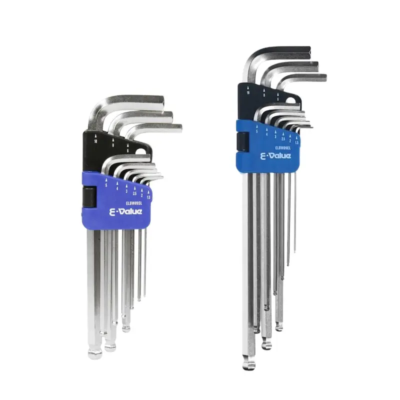 E-Value 9-Piece Ball-End Hex Key Set – Semi-Long & Extra-Long Options | Hk-Elbw09Sl / Hk-Elbw09El 1