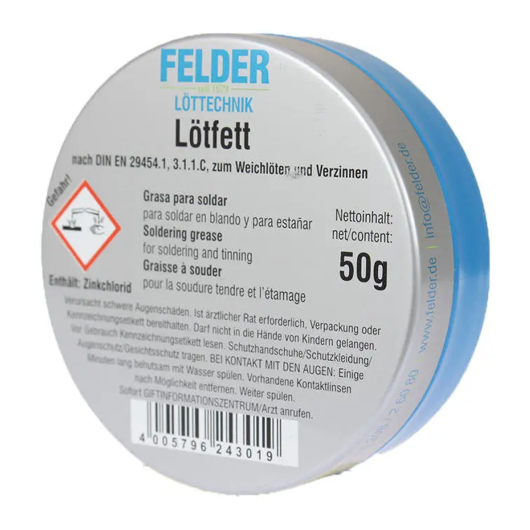 Felder Premium Soldering Grease – 50G Tin 1