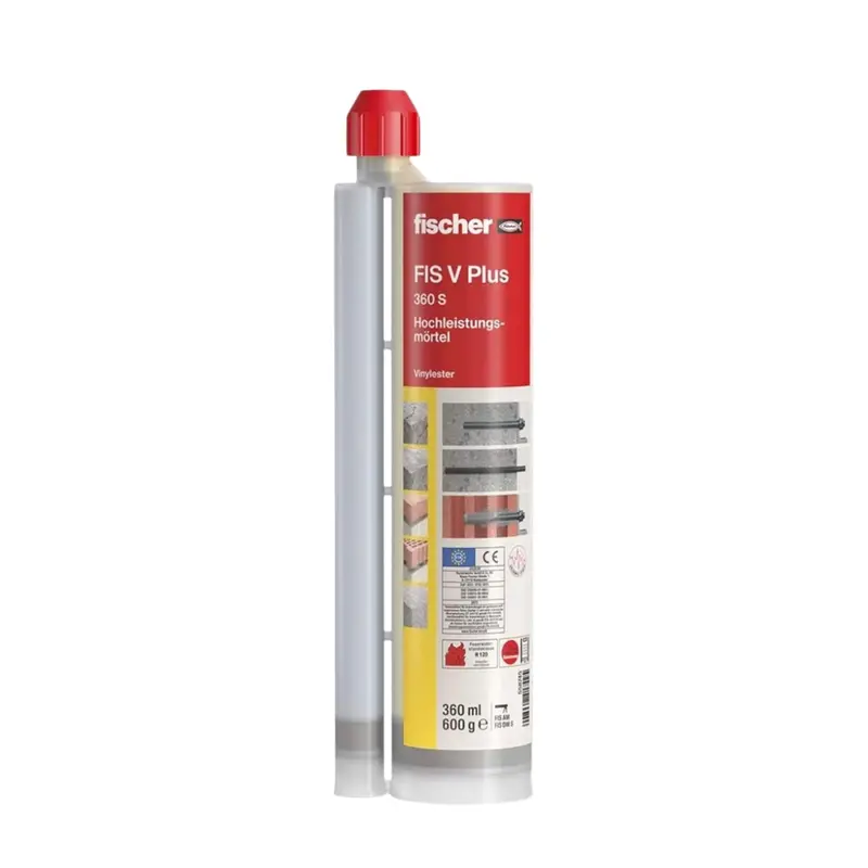 Fischer Vs Plus 360 S Quick-Dry Injectable Mortar – Hy200 Cartridge, 6-Pack, Model 558750 1