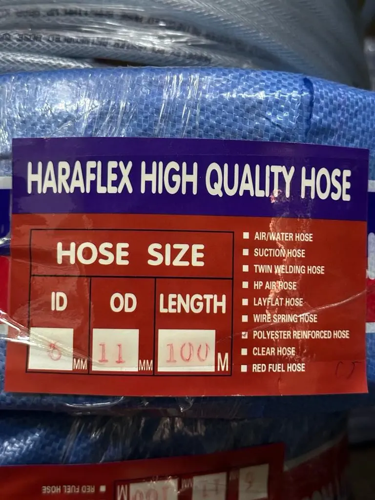 Haraflex Hinet Pvc Hose Pa Series – 6×11Mm × 100M Roll (Hose-Pa/006) 1