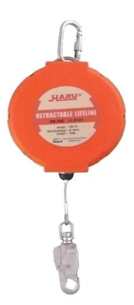 Haru 6-Meter Vertical Retractable Fall Arrestor – En360 Certified Auto-Locking Lifeline | Sb3-He06 1
