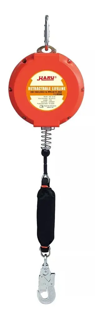 Haru Dual-Use Retractable Fall Arrestor – 6M Horizontal/Vertical En360 Compliant Lifeline | Sb3-He06-Le 1