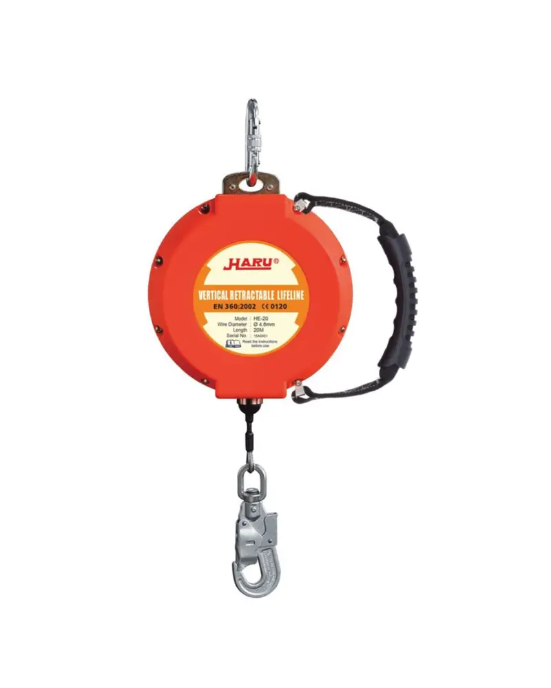 Haru Sb3-He20 Retractable Fall Arrestor – 20M En360-Compliant Lifeline System For Height Safety 1