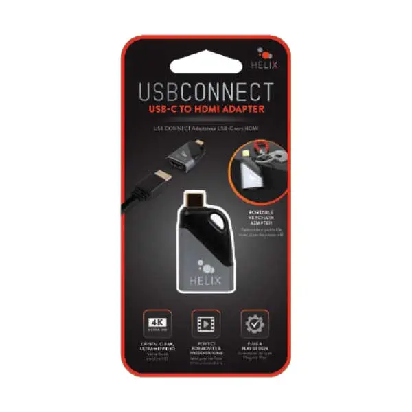 Helix Ethadpmch — Compact Usb-C To Hdmi 4K Adapter For On-The-Go Use 1