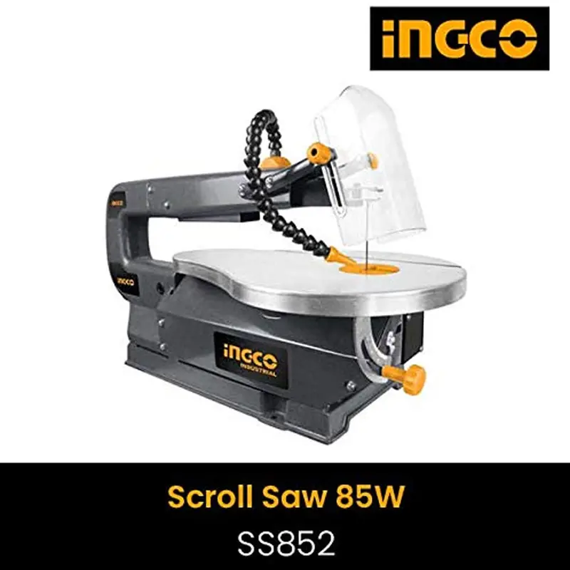 Ingco Ss852 85W Scroll Saw – Anti-Vibration Design, Corded Precision Cutting For Intricate Woodwork 1