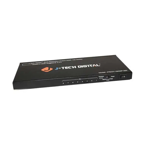 J-Tech Digital Jtech-18Gsp18M Hdmi 2.0 Splitter – 1X8, 18Gbps, 4K@60Hz Hdr, Built-In Scaler 1