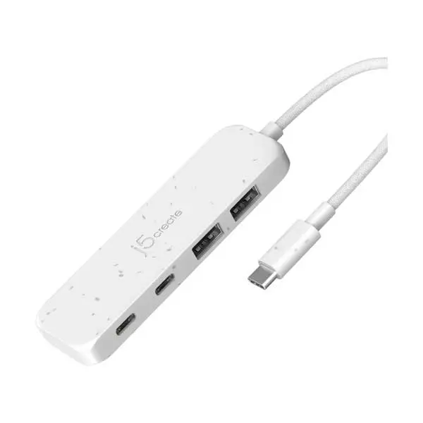 J5Create Eco Usb-C Hub – 4-Port (2× Usb-C + 2× Usb-A), 10Gbps Gen 2 Speed (Jch342Ew) 1