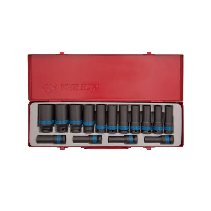 King Tony 1/2" Drive 15-Piece Deep Impact Socket Set – 6-Point, 10–32Mm Range 1