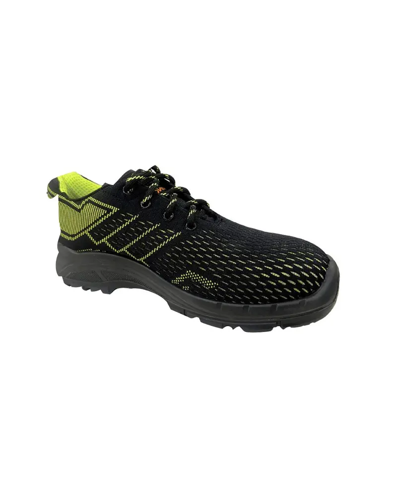 King'S Shoe-K9561 Low-Cut Safety Shoe – Black/Green Sports-Laced, Indoor & Outdoor Use, 6-Month Warranty 1
