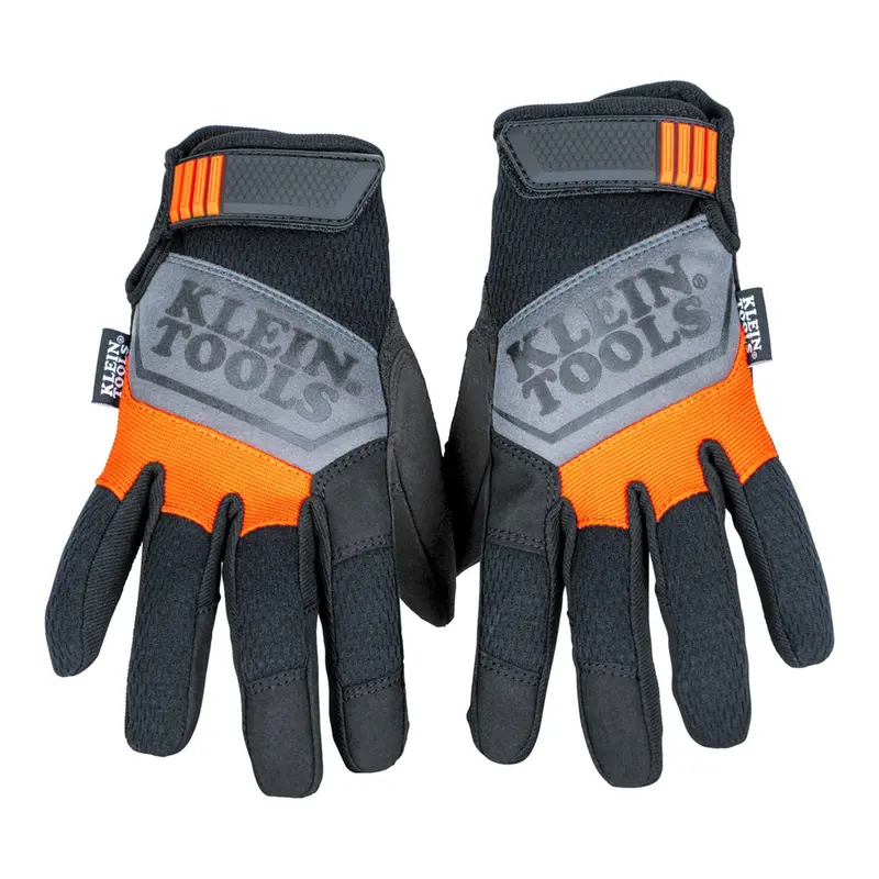 Klein Tools 60596 Touchscreen-Compatible Fingertip Work Gloves – Large 1