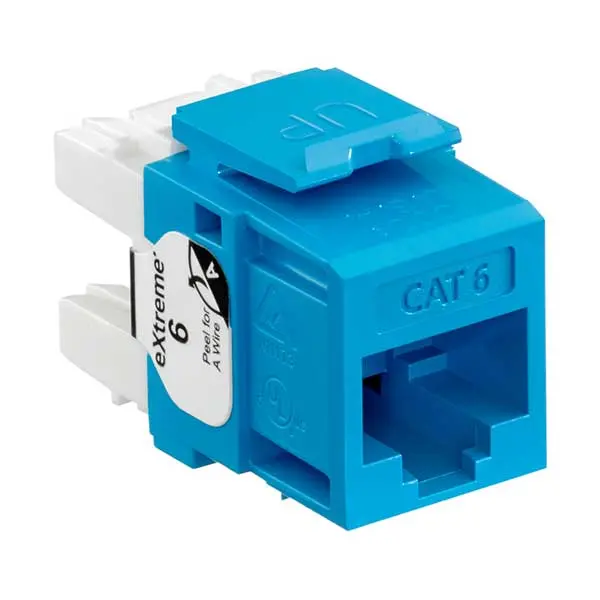 Leviton 61110-Rl6 Blue Cat6 Quickport Modular Jack 1