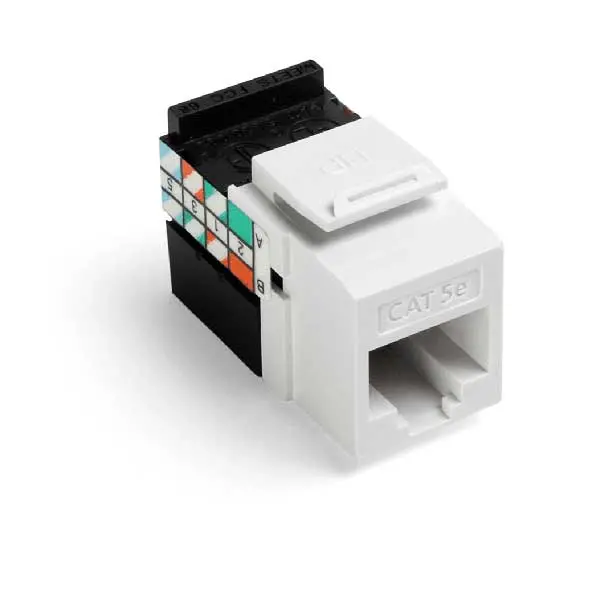 Leviton Gigamax Cat 5E Quickport Jack — White (5G108-Rw5) 1