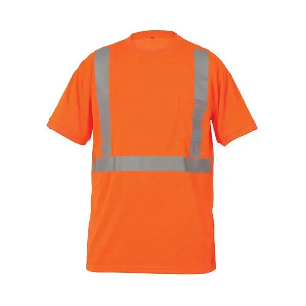 Lift Safety Ave-10E1L X-Large Orange High-Visibility Pocket T-Shirt 1
