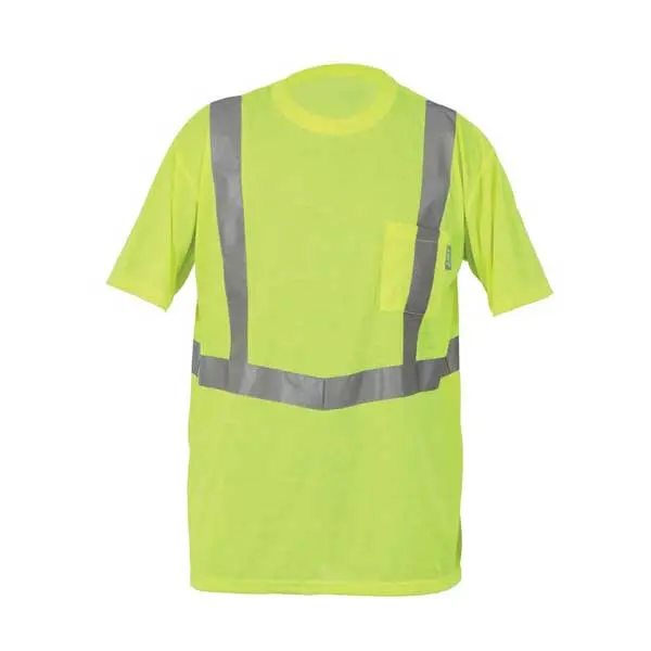 Lift Safety Ave-10Ll Large Yellow High-Visibility Pocket T-Shirt 1