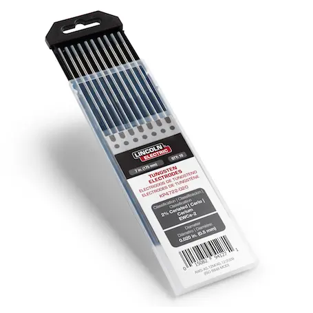 Lincoln 2% Ceriated Tungsten Electrodes (10-Pack) - Kp4722 1