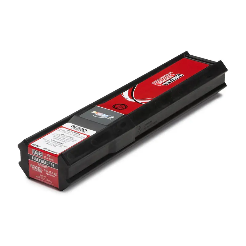 Lincoln Fleetweld 37 E6013 3/32" Light-Duty Stick Electrodes – 5 Lb Pack (Ed033501) 1