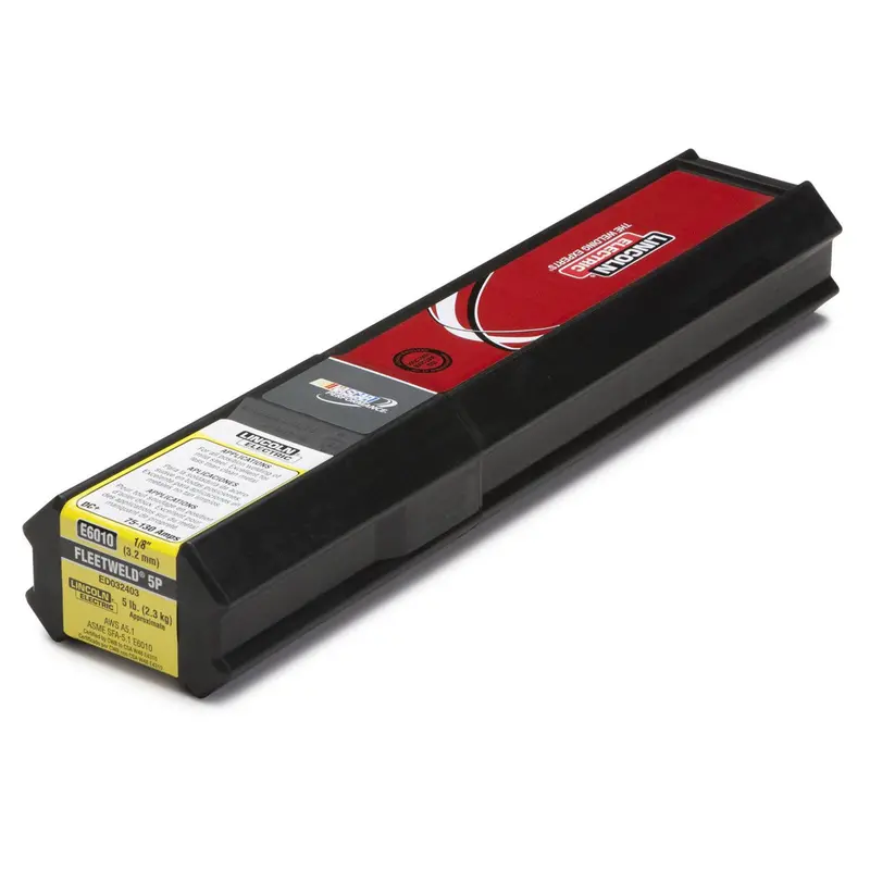 Lincoln Fleetweld 5P E6010 1/8" Deep-Penetration Stick Electrodes – 5 Lb Box (Ed033510) 1
