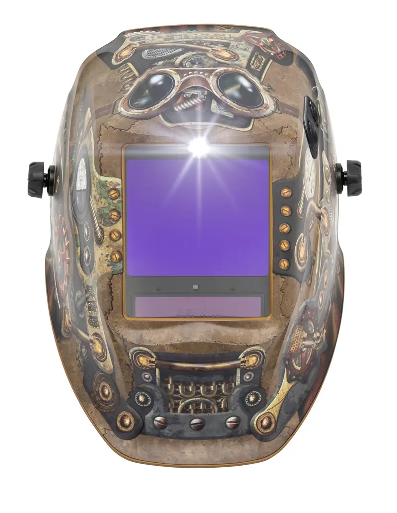Lincoln Viking 3350 Adv Steampunk-Themed Auto-Darkening Welding Helmet – 5Th Generation (K3428-5) 1