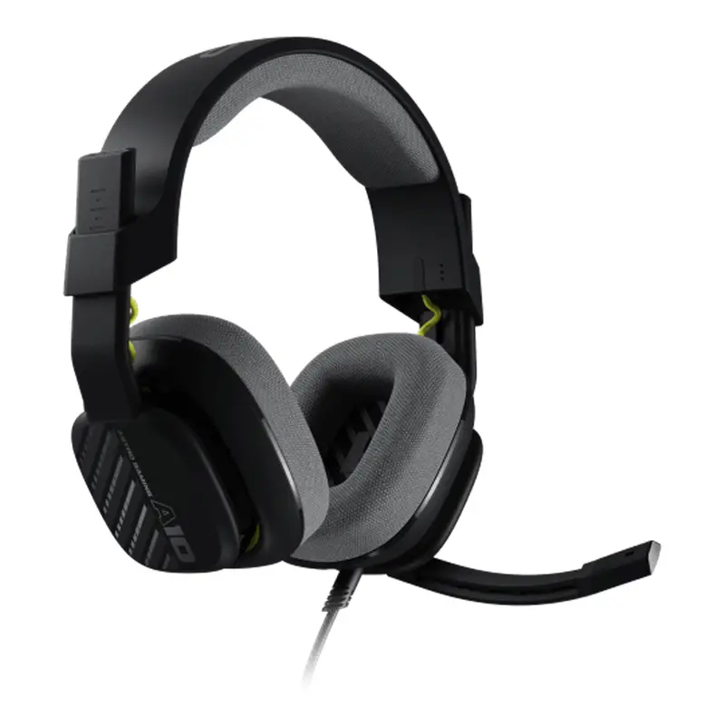 Logitech Astro A10 – Comfort-Focused 3.5Mm Wired Gaming Headset With Balanced Sound (Black) 1