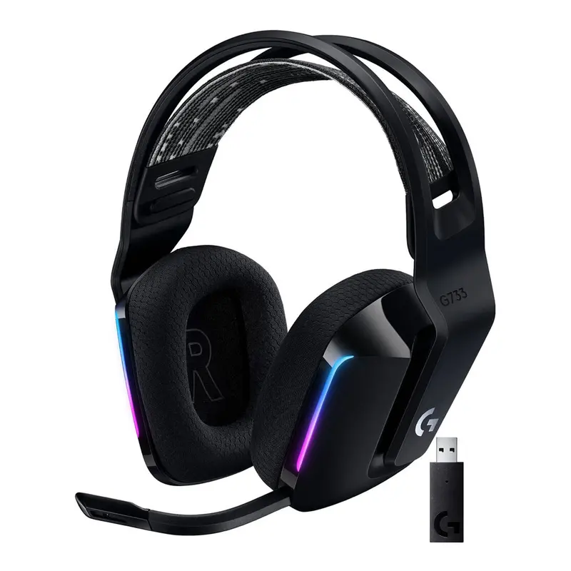 Logitech G733 Lightspeed Wireless Rgb Gaming Headset – Black 1