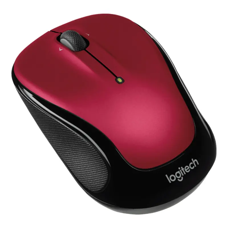 Logitech M325S Wireless Mouse — Red, 2.4Ghz Usb Receiver 1