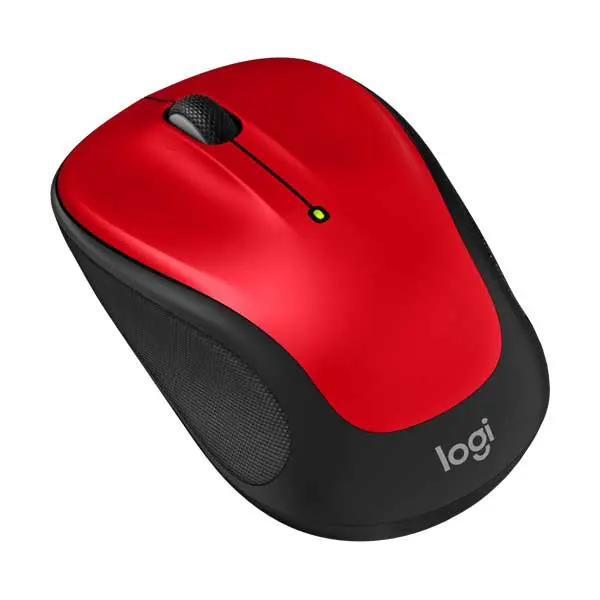 Logitech M325S Wireless Optical Mouse – Compact Ambidextrous Design, Red Finish, Usb Nano Receiver (910-007527) 1