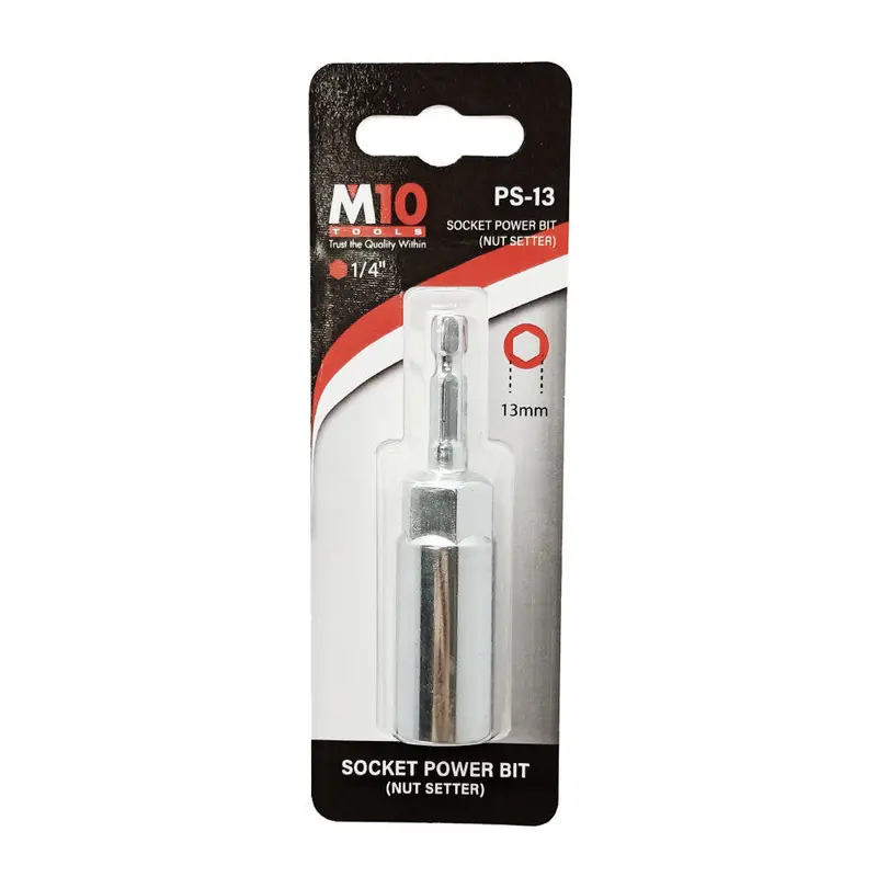 M10 007-300 1/4" Drive Socket Power Bit Adapter 1