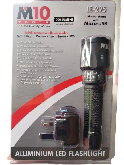 M10 10W High-Power Led Flashlight – Le-295 1