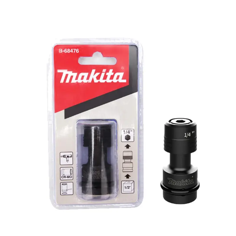 Makita B-68476 Bit Adapter – Converts 1/2" Square Drive To 1/4" Hex Shank 1