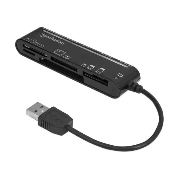 Manhattan 101998 79-In-1 Multi-Card Reader – Portable Usb 3.0 High-Speed Sd/Cf/Microsd/Ms Support 1