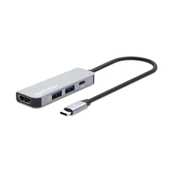 Manhattan 4-In-1 Usb-C Dock – 4K Hdmi Output And Pd Charging Hub 1