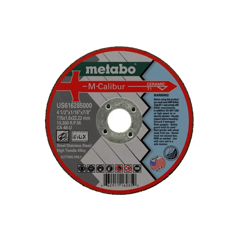 Metabo M-Calibur Ceramic Cutting Wheel – 4.5-Inch X 7/8-Inch, 25-Pack 2