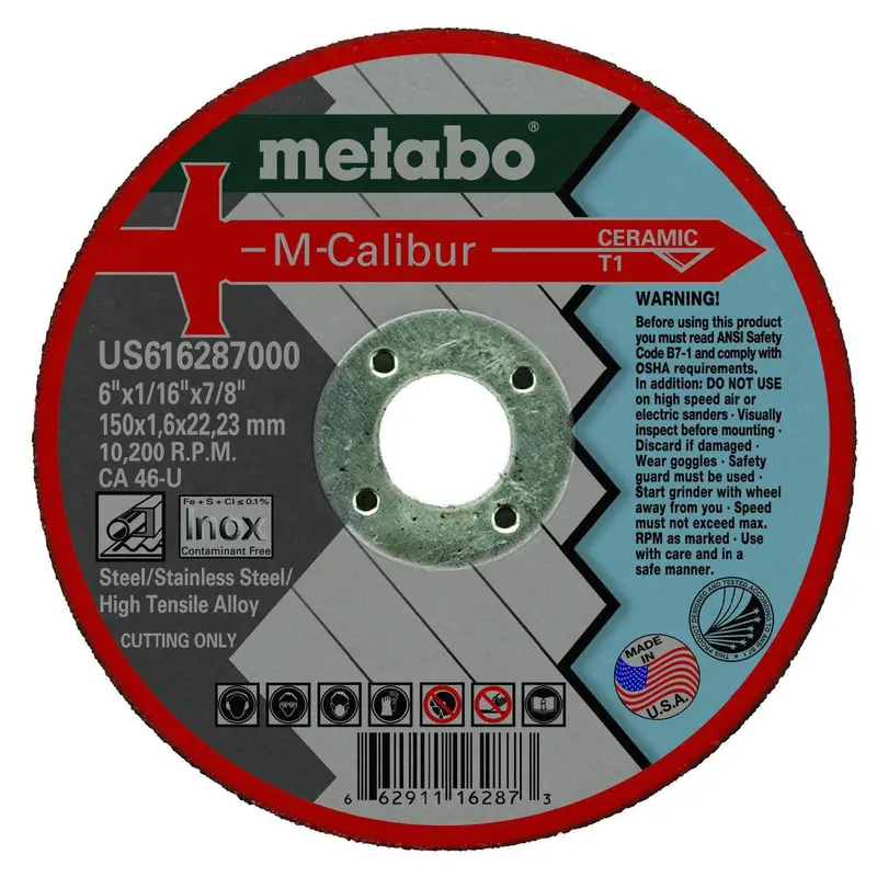 Metabo M-Calibur Ceramic Cutting Wheel – 6-Inch X 7/8-Inch, 25-Pack 2