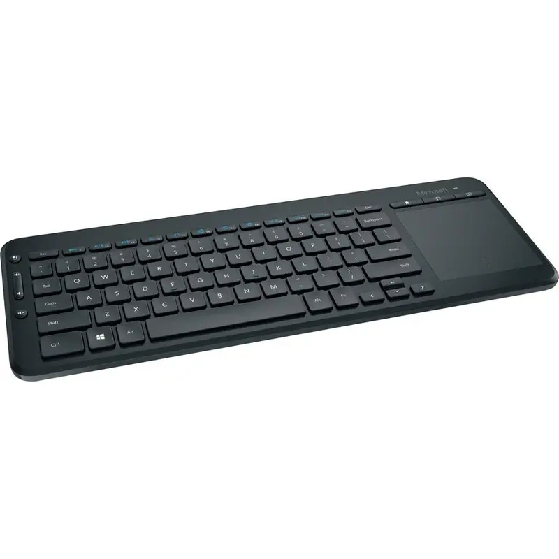 Microsoft All-In-One Media Keyboard – Compact Design With Built-In Multi-Touch Trackpad And Media Controls 1