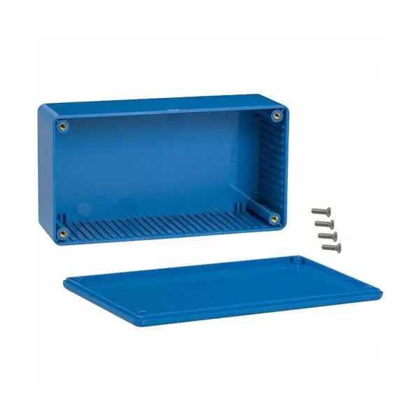 Mid-Size Blue Abs Project Box (5.9" × 3.2" × 1.8") 1
