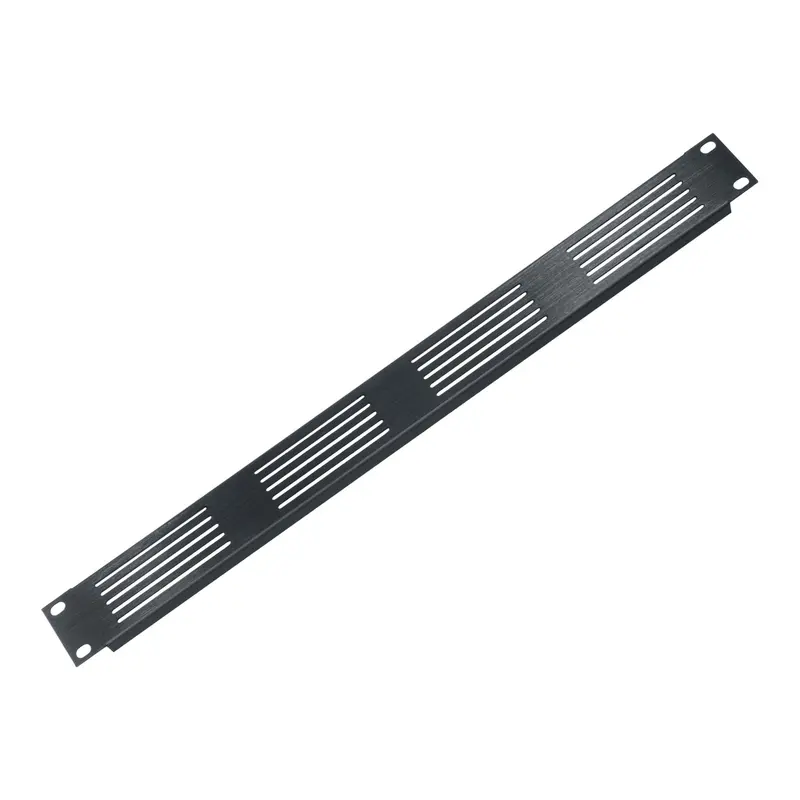 Middle Atlantic Vtp-1 1Ru Ventilated Rack Panel – Slotted Aluminum Design, Black Anodized 1