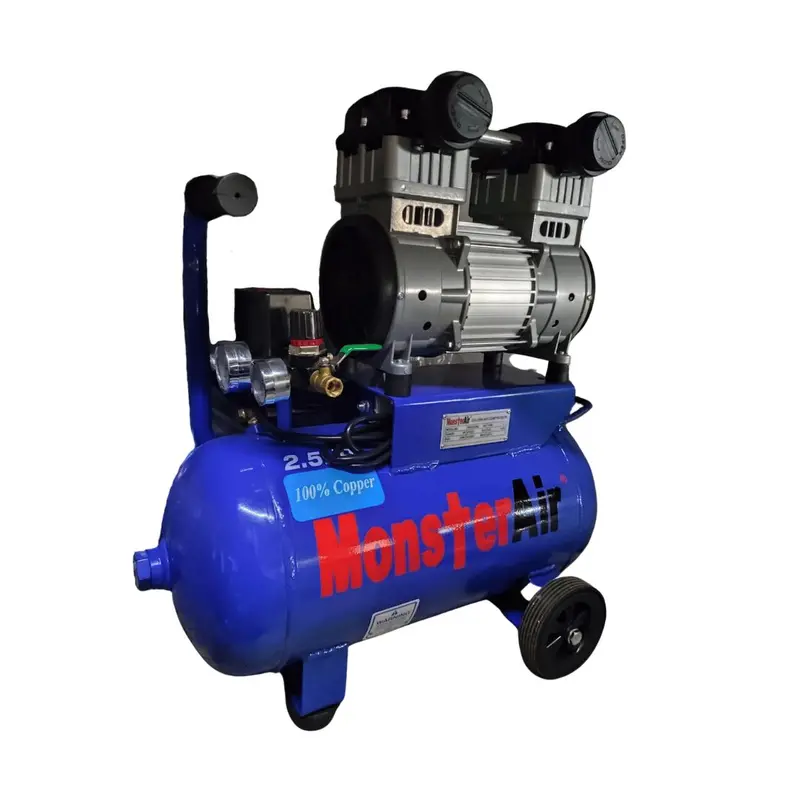 Monsterair Maw2524 Oil-Free Silent Air Compressor – 2.5 Hp, 24-Liter Tank 1
