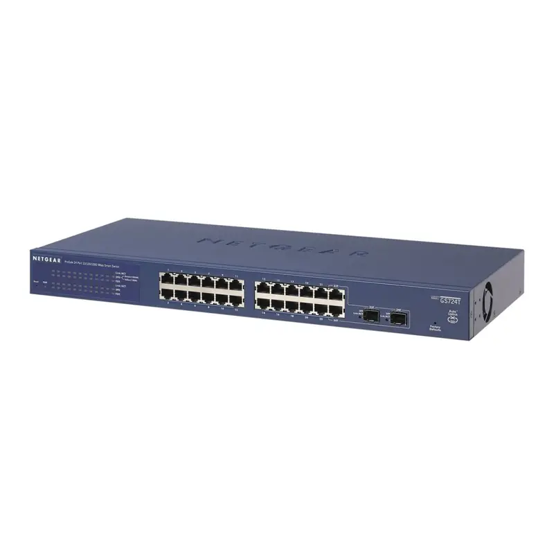 Netgear Gs724T Smart Managed Switch – 24-Port Gigabit Ethernet With Dual Sfp Uplinks 1